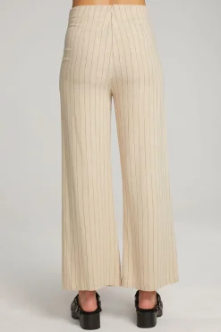 Chaser Brand Laurel White Pinstripe Trouser Clearance