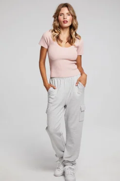 Chaser Brand Leah Peach Whip Tee Fashion