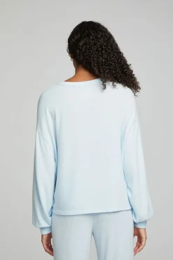 Chaser Brand Lesh Long Sleeve Tee - Tide Blue Sale