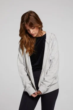 Chaser Brand Lex Heather Grey Zip Up Hoodie Shop