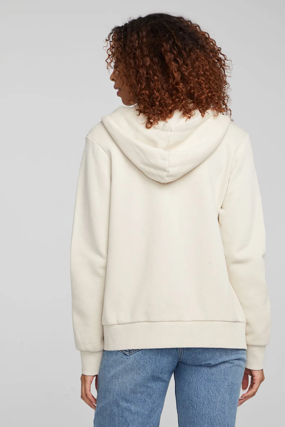 Chaser Brand Lex Oatmeal Zip Up Hoodie Sale