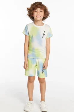 Chaser Brand Lightning Bolt Boys Tee Hot