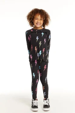 Chaser Brand Lightning Bolts Long Sleeve Shop