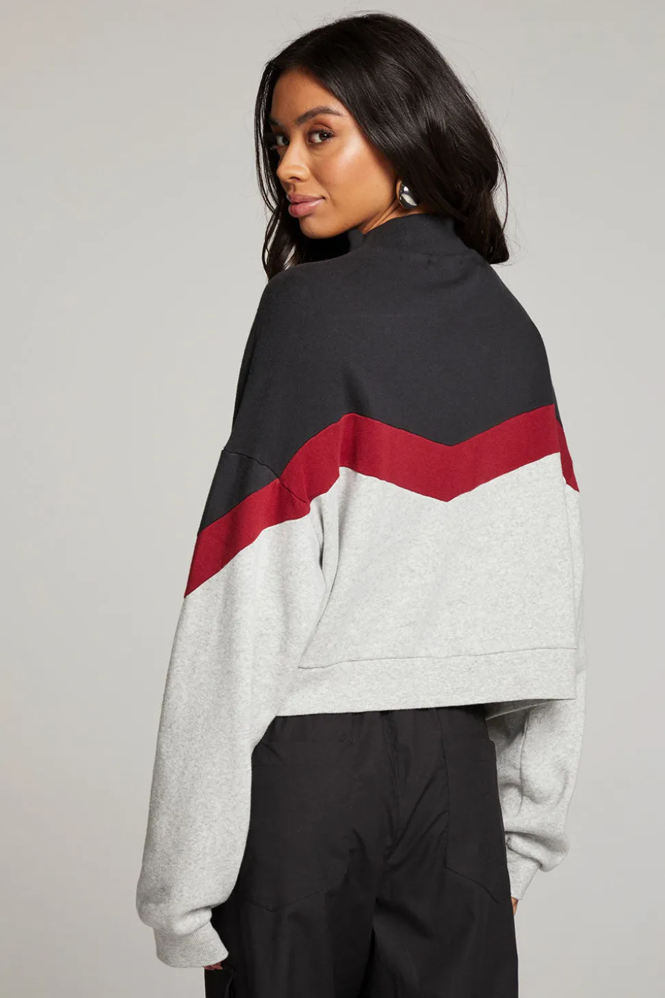 Chaser Brand Liz Fire Color Block Pullover Shop