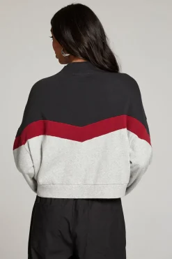 Chaser Brand Liz Fire Color Block Pullover Shop