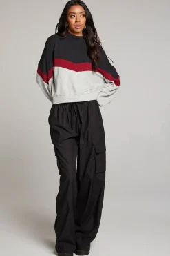 Chaser Brand Liz Fire Color Block Pullover Shop