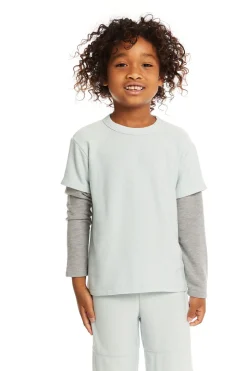 Chaser Brand Long And Short Sleeve Blue Bird Tee Store