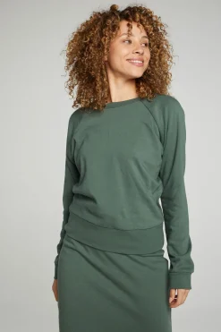 Chaser Brand Long Sleeve Crew Neck Raglan Pullover Hot
