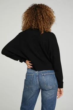 Chaser Brand Long Sleeve Cropped Mock Neck Raglan Tee Outlet