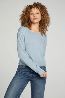 Chaser Brand Long Sleeve Cropped Tee Best