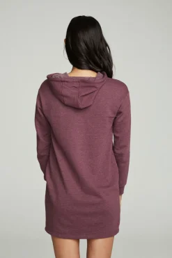 Chaser Brand Long Sleeve Hoodie Dress New