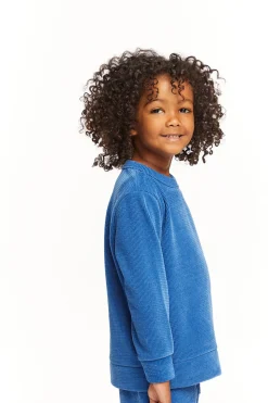 Chaser Brand Long Sleeve Peacock Crew Neck Pullover Outlet