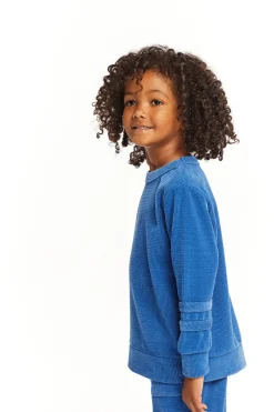 Chaser Brand Long Sleeve Peacock Crew Neck Pullover Outlet