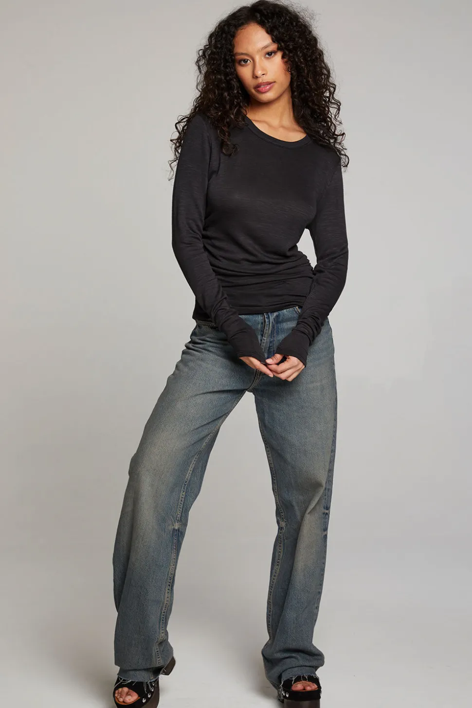 Chaser Brand Louis Licorice Long Sleeve Shop