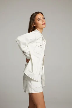 Chaser Brand Louise White Button Down Cheap