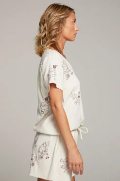 Chaser Brand Love Rock Embroidery Tee Online