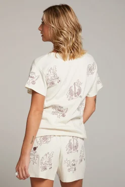 Chaser Brand Love Rock Embroidery Tee Online
