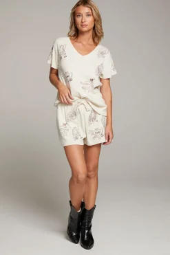Chaser Brand Love Rock Embroidery Tee Online