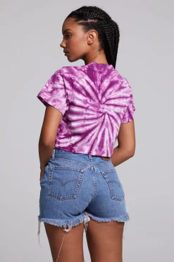 Chaser Brand Love Sun Crop Crew Neck Tee Best Sale