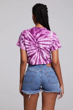 Chaser Brand Love Sun Crop Crew Neck Tee Best Sale
