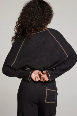 Chaser Brand Lucy Licorice Long Sleeve Cheap