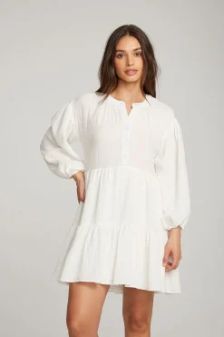 Chaser Brand Magnolia White Mini Dress Sale