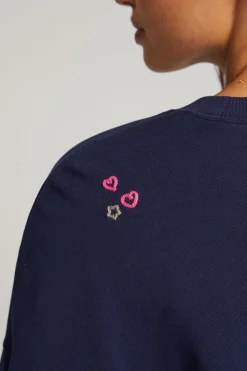 Chaser Brand Mama Embroidery Pullover New