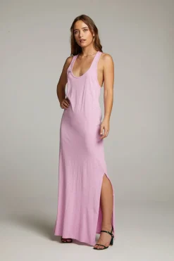 Chaser Brand Manatee Pastel Lavender Maxi Dress New