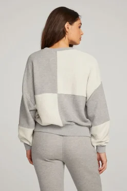 Chaser Brand Marie Heather Grey Pullover Online
