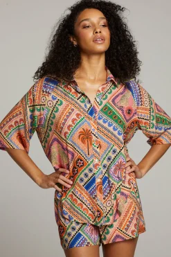 Chaser Brand Marlin Paradise Mystic Button Up Clearance