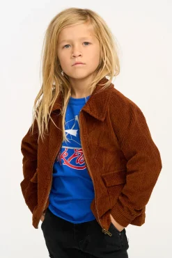 Chaser Brand Martin Walnut Brown Zip Up Corduroy Jacket Online