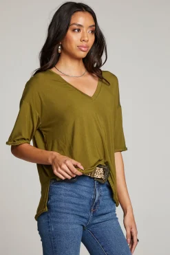 Chaser Brand Mason Sphagnum V Neck Shop