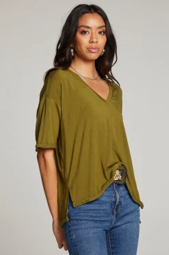 Chaser Brand Mason Sphagnum V Neck Shop
