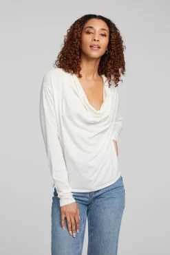 Chaser Brand Mela Bright White Long Sleeve Fashion