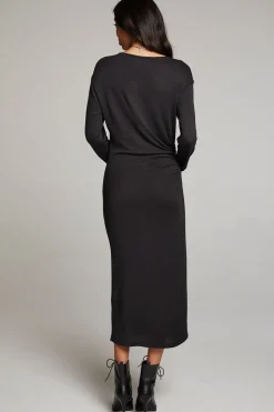 Chaser Brand Memory Licorice Midi Dress Cheap