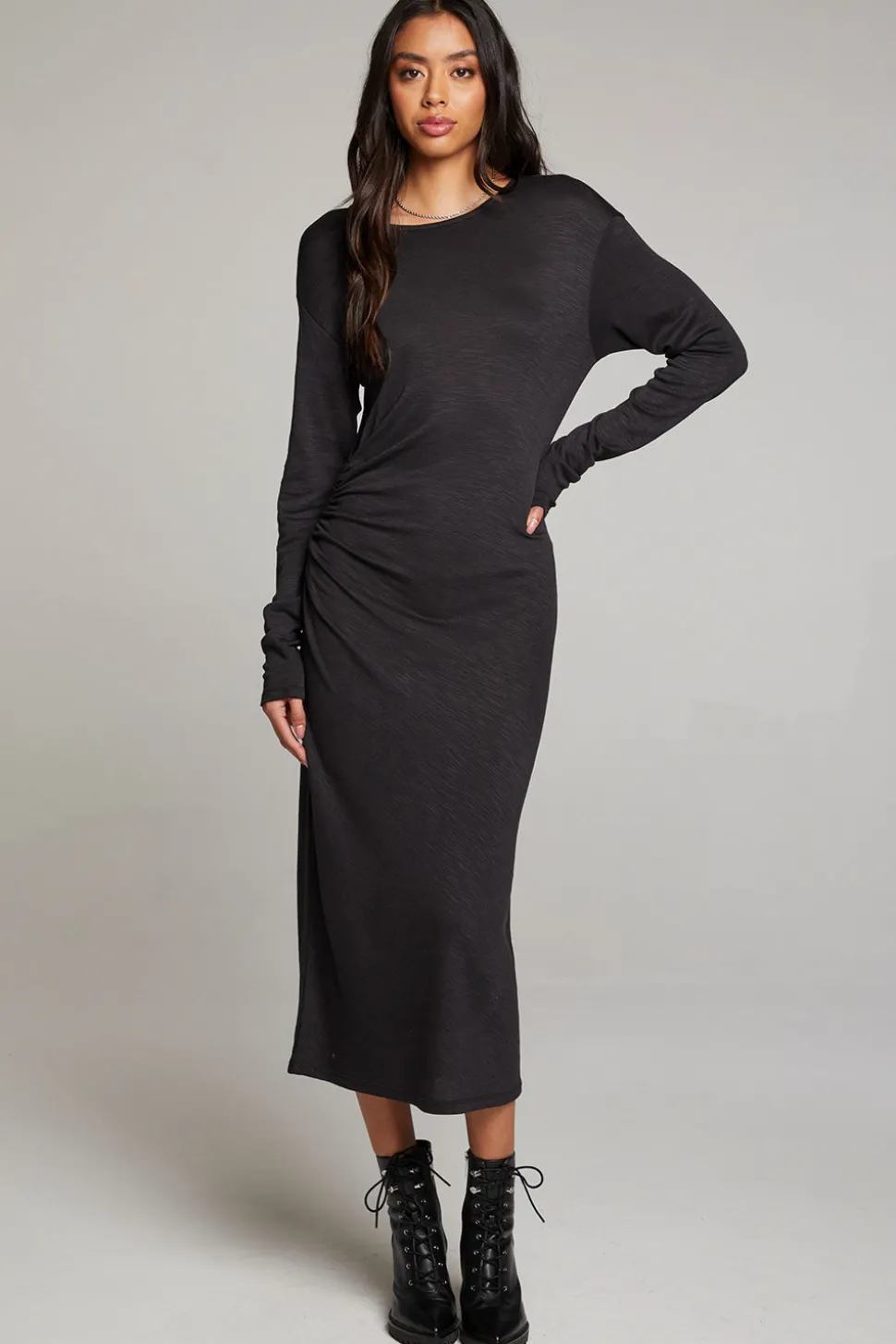 Chaser Brand Memory Licorice Midi Dress Cheap