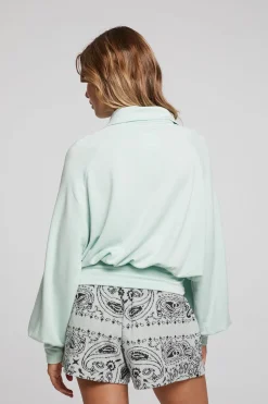 Chaser Brand Midnight Matcha Half Zip Flash Sale