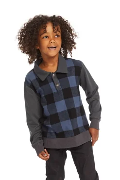 Chaser Brand Mike Ghost Plaid Collared Shirt Cheap