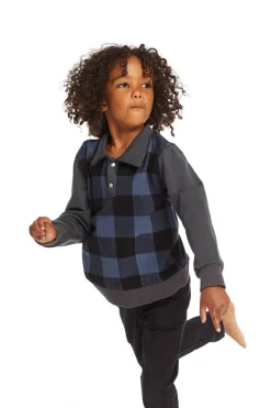 Chaser Brand Mike Ghost Plaid Collared Shirt Cheap