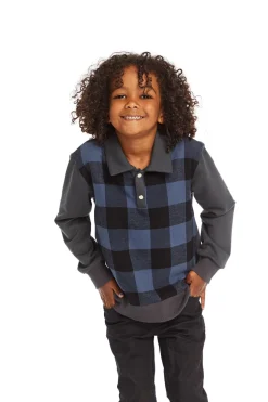 Chaser Brand Mike Ghost Plaid Collared Shirt Cheap