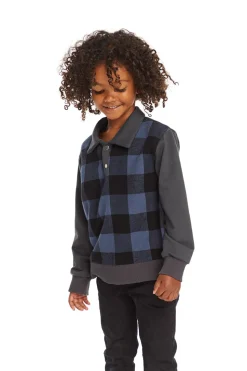 Chaser Brand Mike Ghost Plaid Collared Shirt Cheap