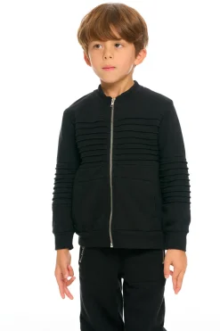 Chaser Brand Mock Neck Moto Zip Jacket Hot