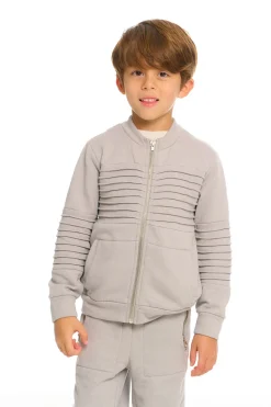 Chaser Brand Mock Neck Moto Zip Jacket Discount