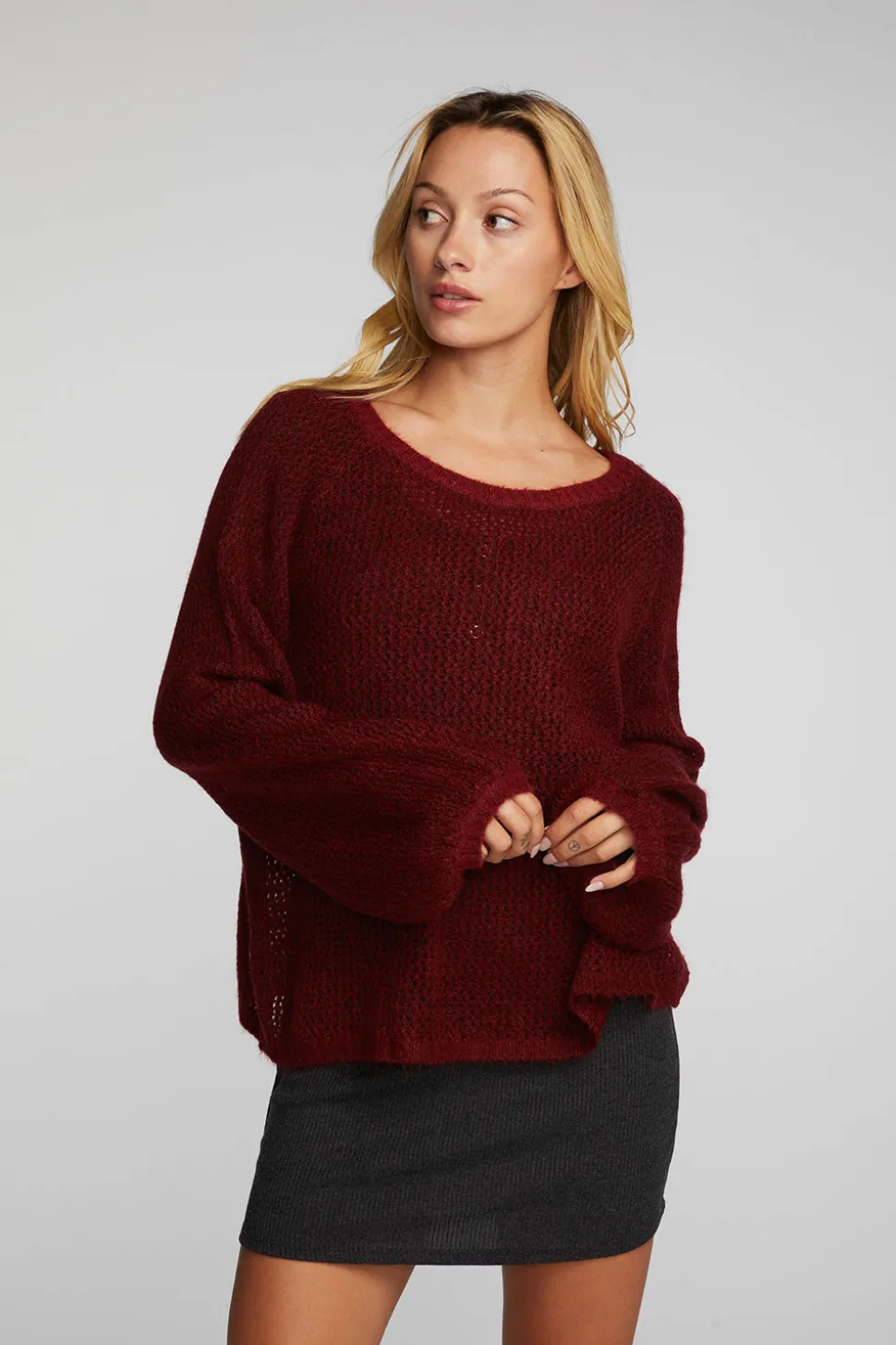 Chaser Brand Mohair Sweater Knit Belle Pullover Shop