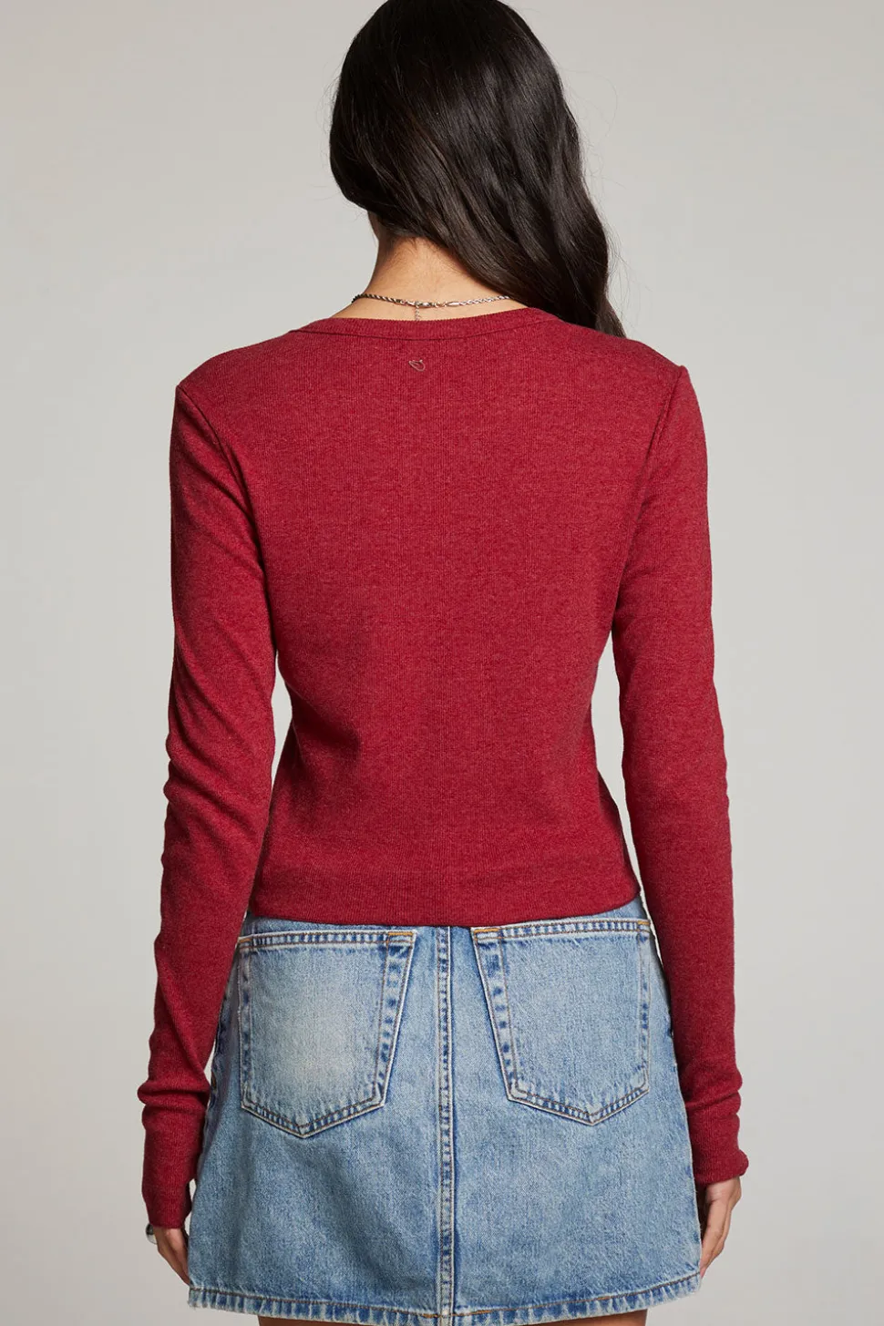 Chaser Brand Moonlight Blood Red Long Sleeve Sale