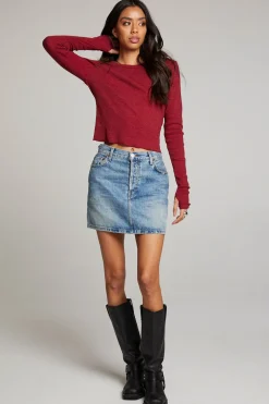 Chaser Brand Moonlight Blood Red Long Sleeve Sale