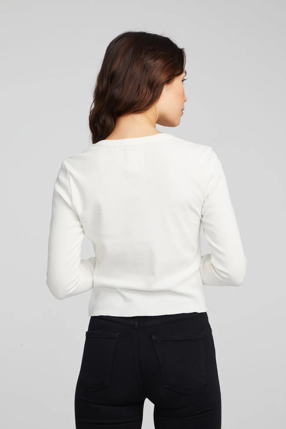 Chaser Brand Moonlight Bright White Long Sleeve Fashion