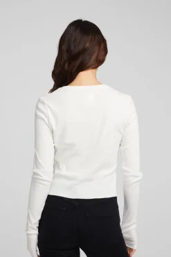 Chaser Brand Moonlight Bright White Long Sleeve Fashion