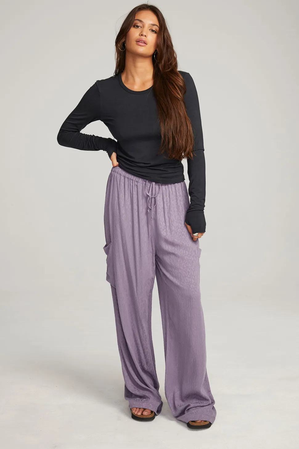 Chaser Brand Moonlight Licorice Long Sleeve Discount