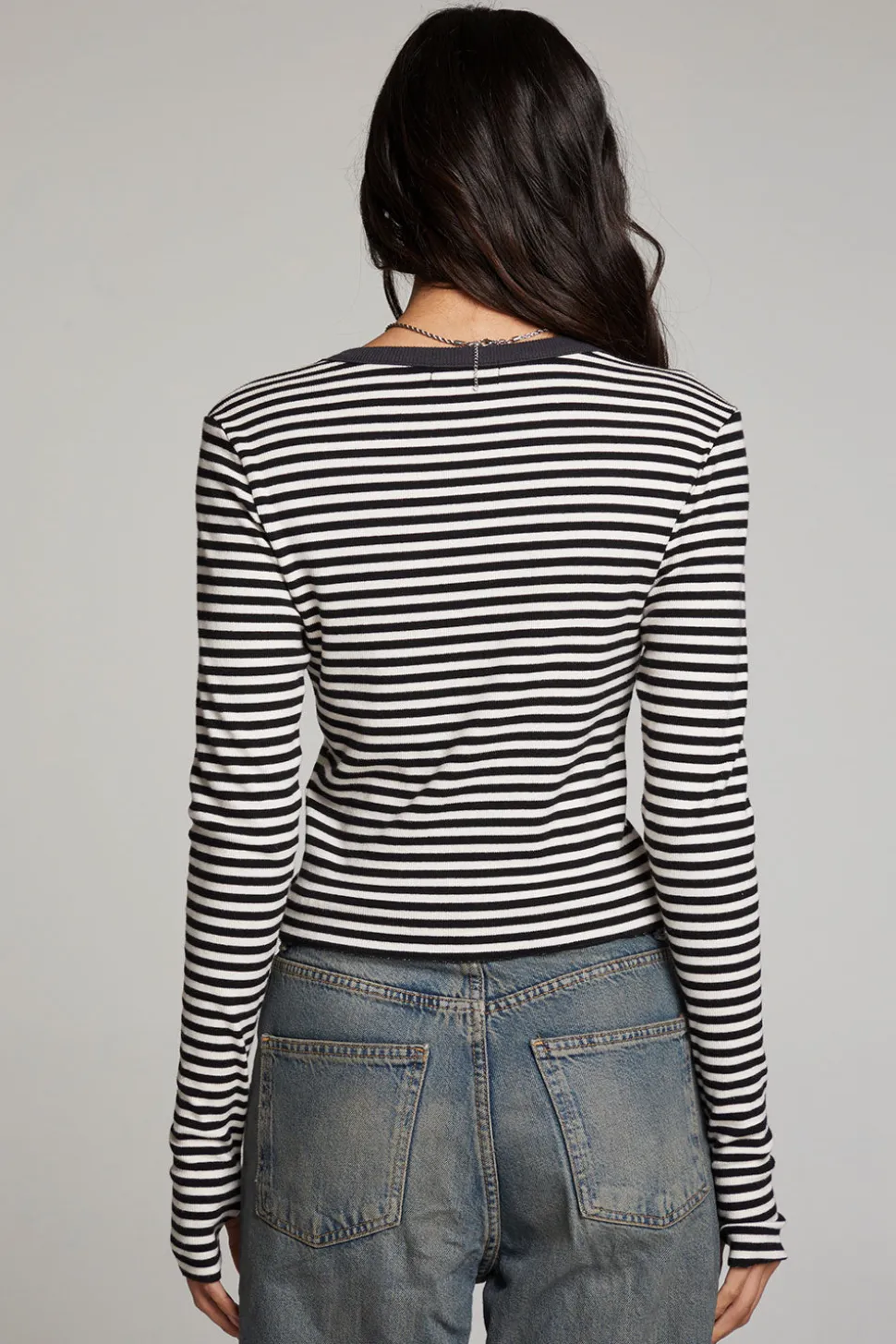 Chaser Brand Moonlight Punk Stripe Long Sleeve Fashion